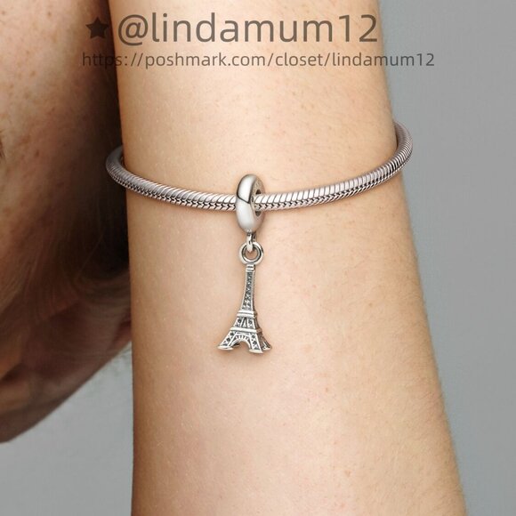 Pandora Paris Eiffel Tower Dangle Charm - Picture 4 of 5